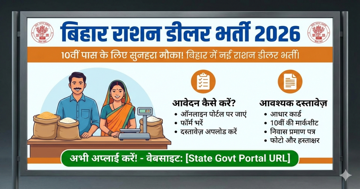 Bihar Ration Dealer Recruitment 2026